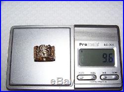 James Avery St. Francis 14k Gold Ring 9.6 Grams Size 6-3/4 Not Scrap