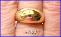 JAMES AVERY Signed 14K YELLOW GOLD Domed DOME RING SZ 8.25 & 10.4 GRAMS