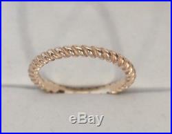 JAMES AVERY Small Twisted Wire Ring 14k yellow Gold Size 7
