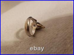 JAMES AVERY Sterling Silver RETIRED 3D Bird On A Branch Ring Sz 4.75 NICE