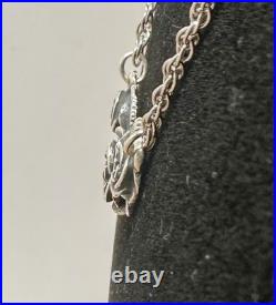 JAMES AVERY Sterling Silver Small Rose Ring & Cluster Rose Pendant Necklace Set