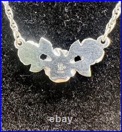 JAMES AVERY Sterling Silver Small Rose Ring & Cluster Rose Pendant Necklace Set