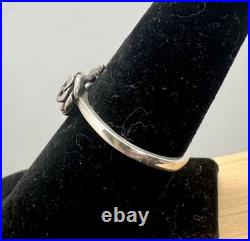 JAMES AVERY Sterling Silver Small Rose Ring & Cluster Rose Pendant Necklace Set