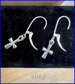 JAMES AVERY Sterling Silver St Teresa Cross Earrings & Ring Set RETIRED