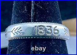 JAMES AVERY Sterling Silver Texas My Texas Ring Texas Love SIZE 6.25 RETIRED