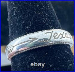 JAMES AVERY Sterling Silver Texas My Texas Ring Texas Love SIZE 6.25 RETIRED