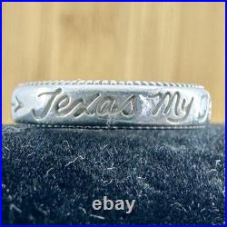 JAMES AVERY Sterling Silver Texas My Texas Ring Texas Love SIZE 6.25 RETIRED