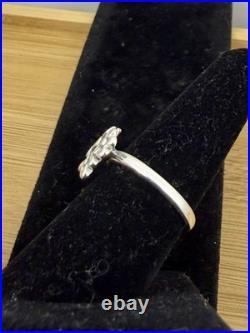 JAMES AVERY Sterling Silver Three Flowers Daisy Floral Cluster Ring RETIRED 7.5