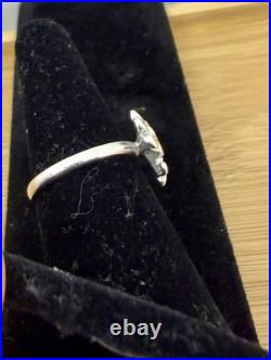 JAMES AVERY Sterling Silver Three Flowers Daisy Floral Cluster Ring RETIRED 7.5