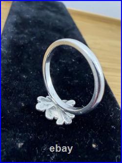 JAMES AVERY Sterling Silver Three Flowers Daisy Floral Cluster Ring RETIRED 7.5