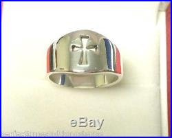 JAMES AVERY WIDE CROSSLET RING Sterling Silver Size 8 CROSS R-200