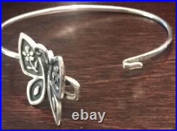 J. A. Sterling silver- MARIPOSA BUTTERFLY RING SIZE 8 & MATCHING RT Bracelet