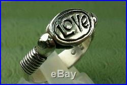 James AVERY RETIRED Love / Beetle Rotating RING RARE SIZE 7