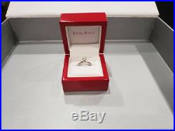 James Allen Diamond Engagement Ring 14k white gold twisted rope band