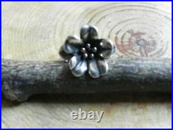 James AverySterling Silver & 14k FLOWER Ring size 8 Retired