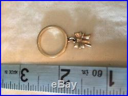 James Avery 14K GOLD Bow Dangle Ring Size 6-6.25
