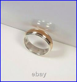 James Avery 14K Gold & 925 Simplicity Band Ring Size 7