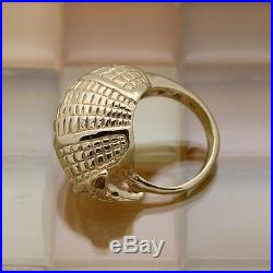 James Avery 14K Gold Armadillo Ring Size 8 Retired RARE HTF