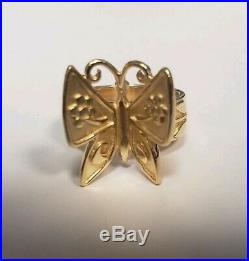 James Avery 14K Gold Mariposa Ring Rare & Retired Butterfly Size J23802