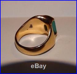James Avery 14K Gold Monaco Ring with Chalcedony Sz 91/2 RETIRED