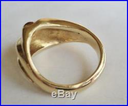 James Avery 14K Gold Rolling Wave Dome Ring Sz 6 RETIRED