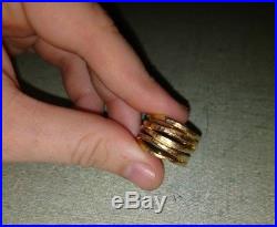 James Avery 14K Gold Stacked Hammered Ring