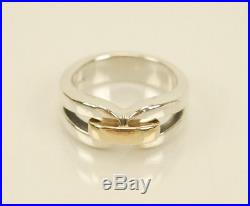 James Avery 14K Gold & Sterling Silver Enduring Bond Ring Size 6.25 Retired