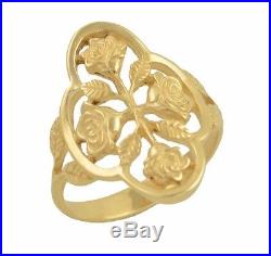 James Avery 14K Retired Antique Rose Ring