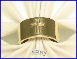 James Avery 14K Solid Yellow Gold Cross Ring Size 9