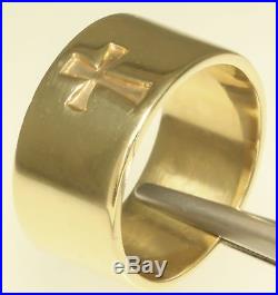 James Avery 14K Solid Yellow Gold Cross Ring Size 9