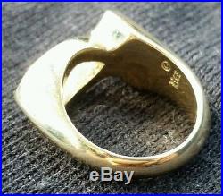James Avery 14K Solid Yellow Gold Ichthus Fish Ring Sz 5. Retired. 10.4 grams