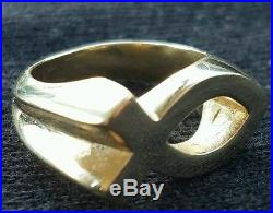 James Avery 14K Solid Yellow Gold Ichthus Fish Ring Sz 5. Retired. 10.4 grams