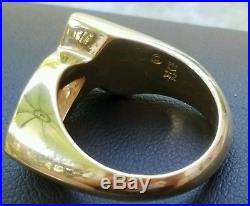 James Avery 14K Solid Yellow Gold Ichthus Fish Ring Sz 5. Retired. 10.4 grams