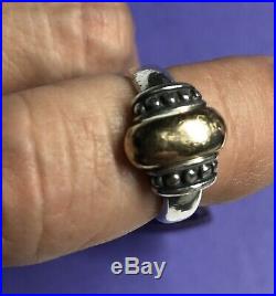 James Avery 14K / Sterling Silver 925 Bead Ring Size 7