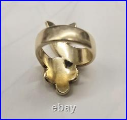 James Avery 14K Yellow Gold 60th Anniversary Paloma Dove Flower Ring Size 5 -10g