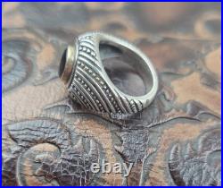 James Avery 14K Yellow Gold, 925 Sterling Silver, Onyx Ring Hallmarked Size 5