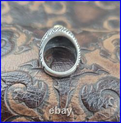 James Avery 14K Yellow Gold, 925 Sterling Silver, Onyx Ring Hallmarked Size 5