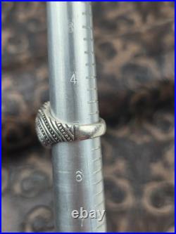 James Avery 14K Yellow Gold, 925 Sterling Silver, Onyx Ring Hallmarked Size 5