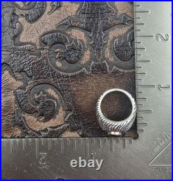 James Avery 14K Yellow Gold, 925 Sterling Silver, Onyx Ring Hallmarked Size 5