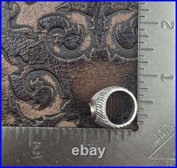 James Avery 14K Yellow Gold, 925 Sterling Silver, Onyx Ring Hallmarked Size 5