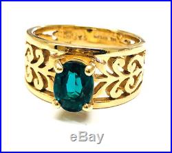 James Avery 14K Yellow Gold Adoree Ring With Emerald, Size 7 1/2