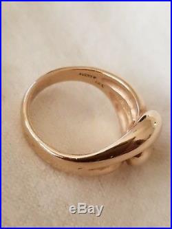 James Avery 14K Yellow Gold Cadena Ring Size 8