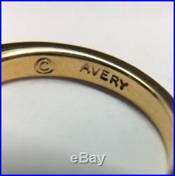 James Avery 14K Yellow Gold Charm Ring Size 3.5