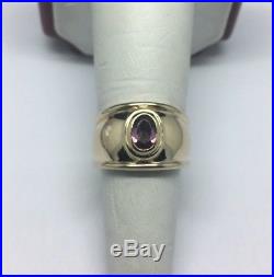 James Avery 14K Yellow Gold Christina Ring with Amethyst Size 7.5