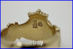 James Avery 14K Yellow Gold Crowned Heart Claddagh Ring Size 6 6.5g