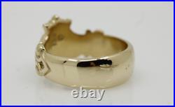 James Avery 14K Yellow Gold Crowned Heart Claddagh Ring Size 6 6.5g