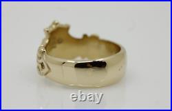 James Avery 14K Yellow Gold Crowned Heart Claddagh Ring Size 6 6.5g