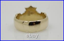 James Avery 14K Yellow Gold Crowned Heart Claddagh Ring Size 6 6.5g