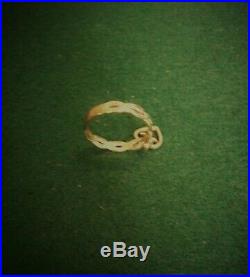 James Avery 14K Yellow Gold Dangle Ring (heart), Size 8