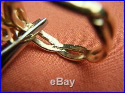 James Avery 14K Yellow Gold Descending Dove Charm Dangle Ring 2.9 Grams Size 5.5